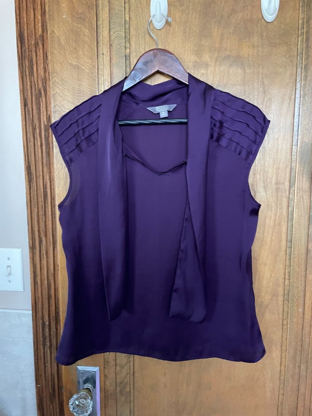 Royal Purple VTG 2000s Y2K Era Merona Satin Dress top - Women's M